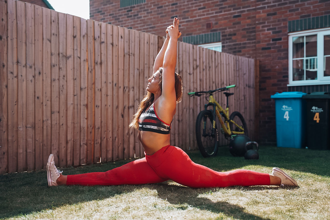 Advanced stretch for open hips and hamstrings 