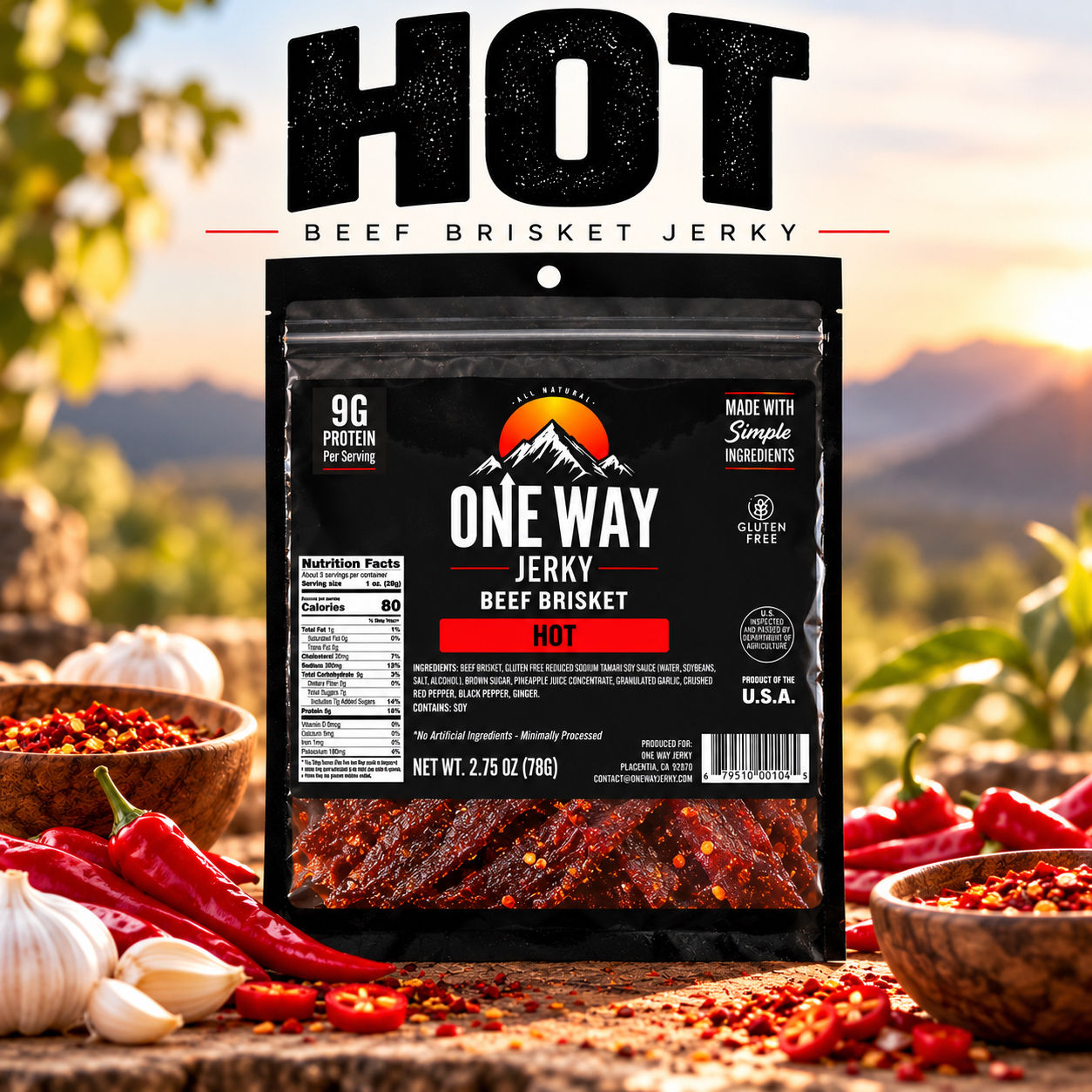 Hot Brisket Jerky