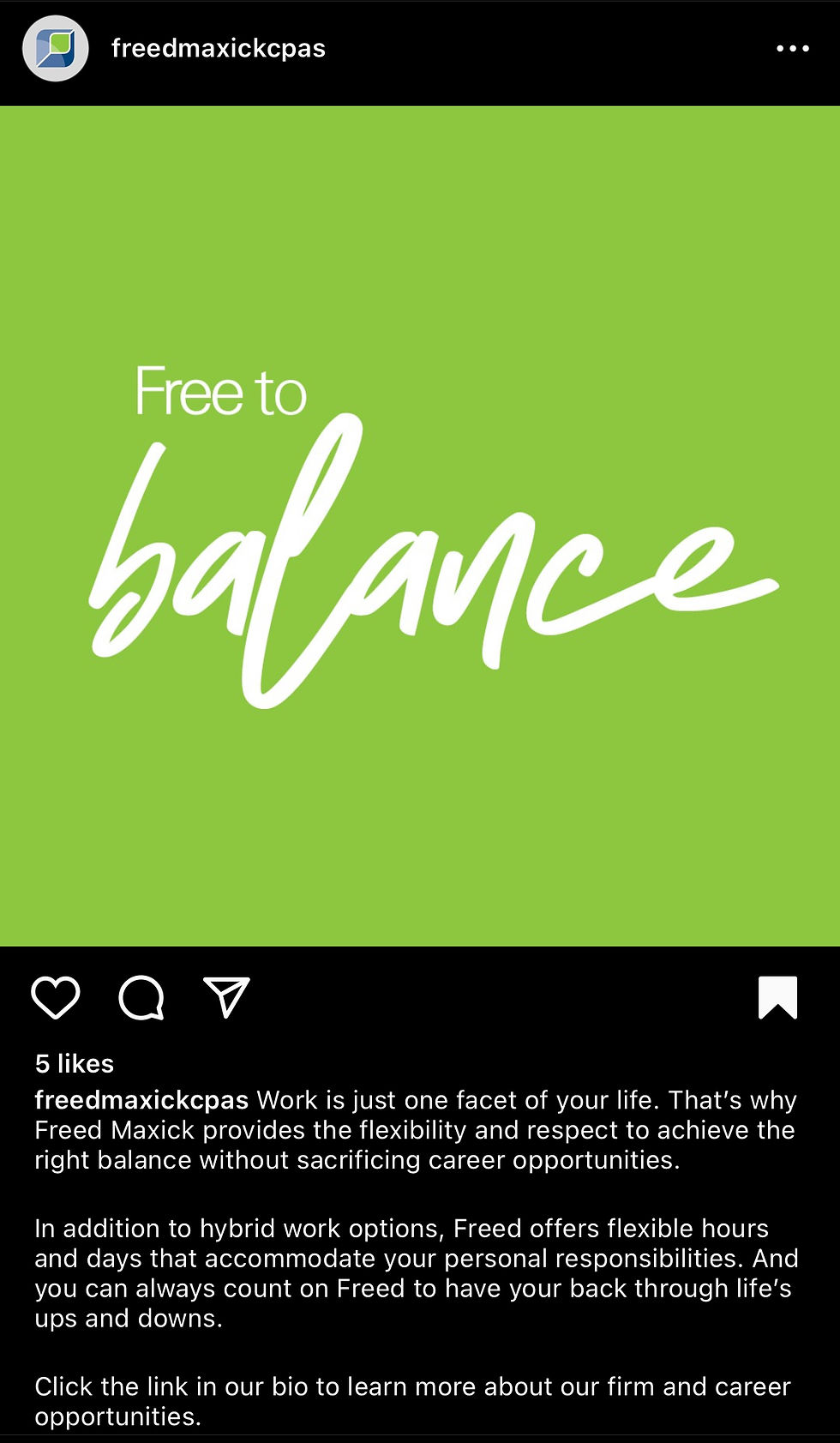 Free to Balance campaign imagery