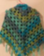 Thumbnail: Green Dress and Multi Colored Shaw for 3-6 mos