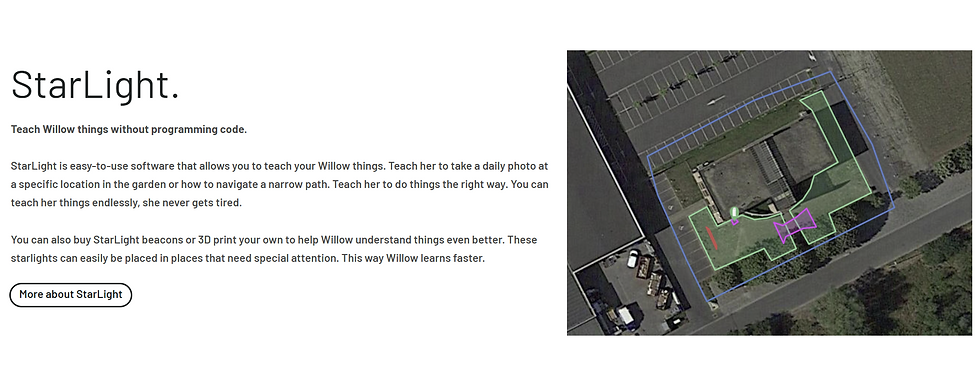 Miniatura: Aerial view shows parking lot, text about Willow, teaches daily photos.