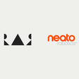 RAR logo (left), Neato Robotics logo (right), showcasing a new article named "RAR Announces Plan to Support Neato Robotics Customers" 
