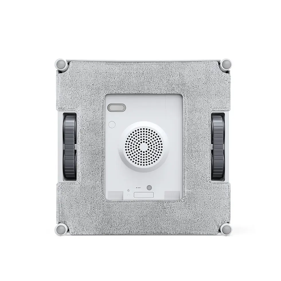 الصورة المصغرة: White robot window cleaner with wheels, ECOVACS GOAT GX-600 design and details background.