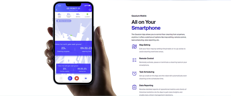 Miniatura: Smartphone app shows data; All on Your Smartphone is visible; remote control is accessible.