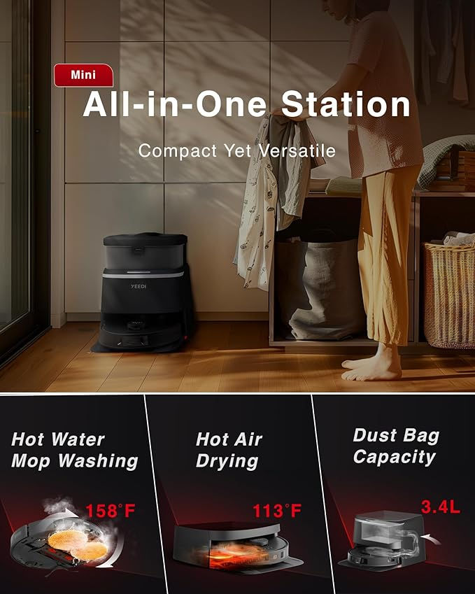Thumbnail: All-in-One Station with compact design. Hot Water, Mop Washing, Hot Air Drying. RAR