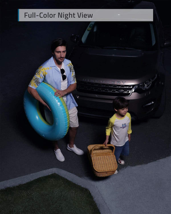 थंबनेल: Man and child with picnic basket and inflatable ring next to car. RAR
