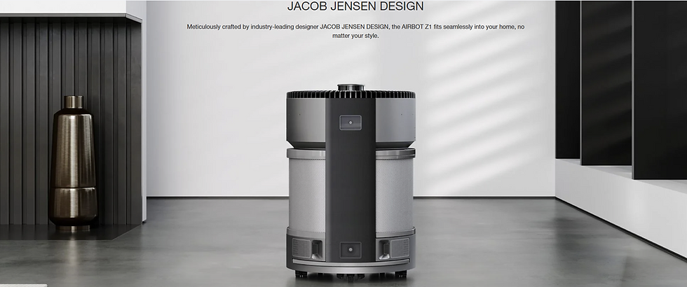 थंबनेल: Silver robot JACOB JENSEN DESIGN, fits seamlessly into your home, matter your style