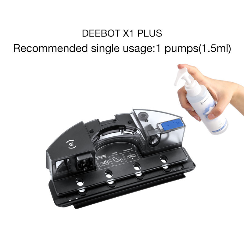 Miniature : DEEBOT X1 PLUS robot cleaner with text Recommended single usage: 1 pumps(1.5ml)