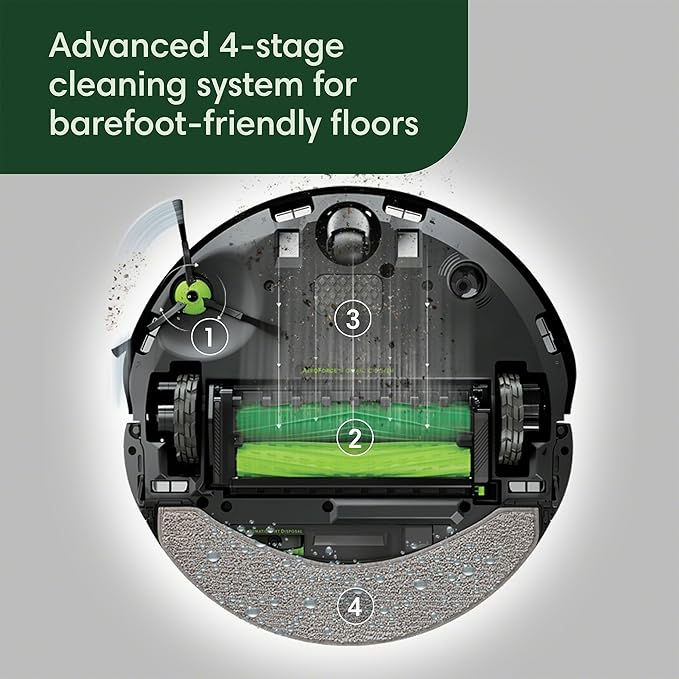 Miniatura: Advanced 4-stage cleaning system for barefoot-friendly floors eufy Robot Vacuum Omni E28 RAR.