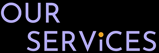 Title "Our Services" leads into section that details our offering; brand strategy, website design,graphic design, copywriting