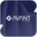 Imagem com a identidade visual da avant partners com fundo ondulado