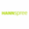 Logo de Hannspree, fabricante de pantallas y monitores.