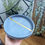Thumbnail: Medium hand painted circular concrete Tray