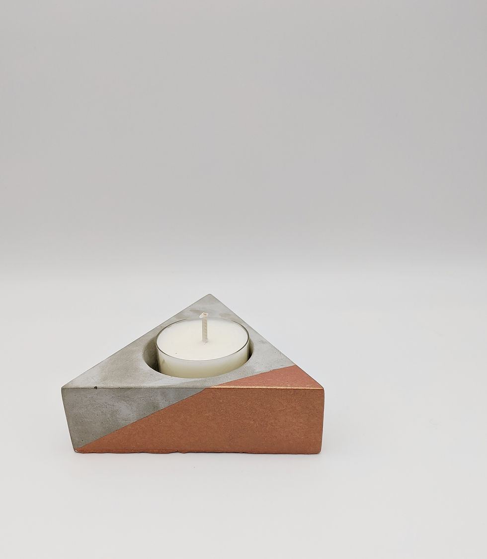 Thumbnail: Triangular Tea Light Candle Holder