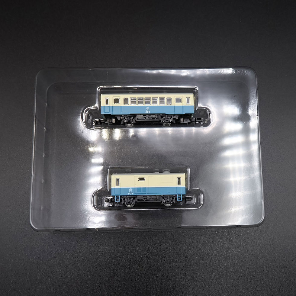 Thumbnail: Tomytec 332046 - Electric Railway Diesel Car + Luggage Diesel Car (2-Car Set)