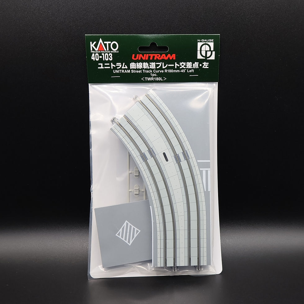 Kato 40-103 - UNITRAM Street Track Curve R180mm-45degrees Left