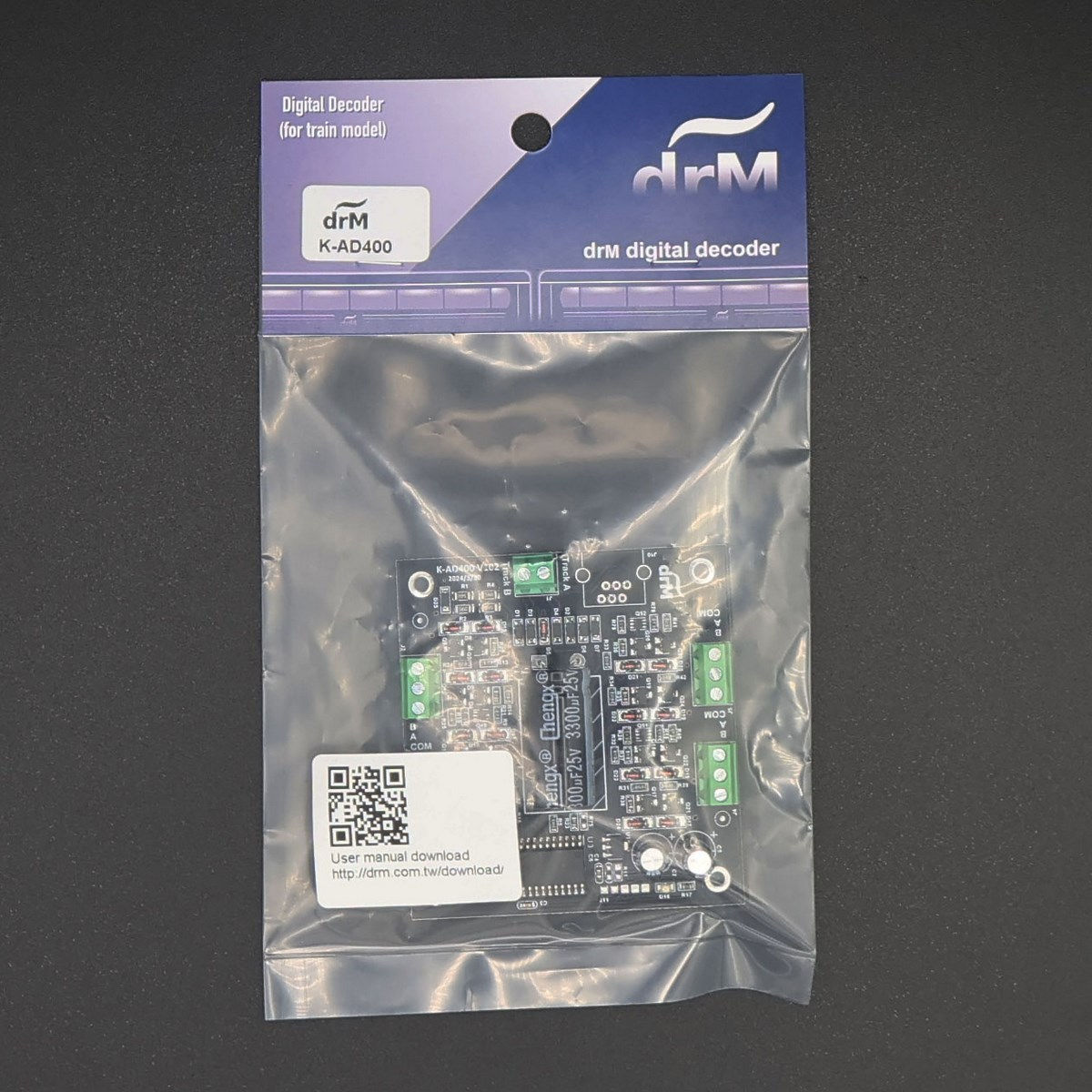 drM <K-AD400> Turnout dcc decoder - four output ports