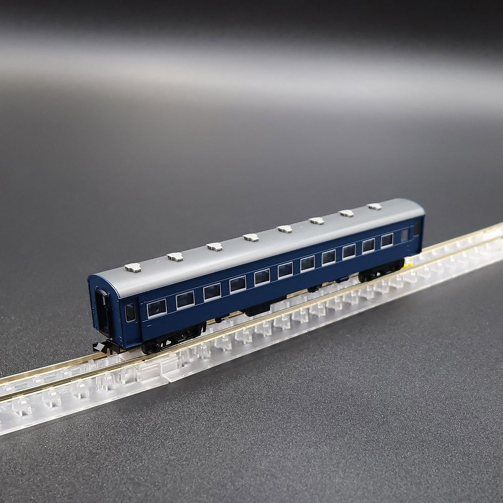 Thumbnail: Tomix 9510 - J.N.R. Type OHA47 Coach (Aluminum Sash/Blue Color)