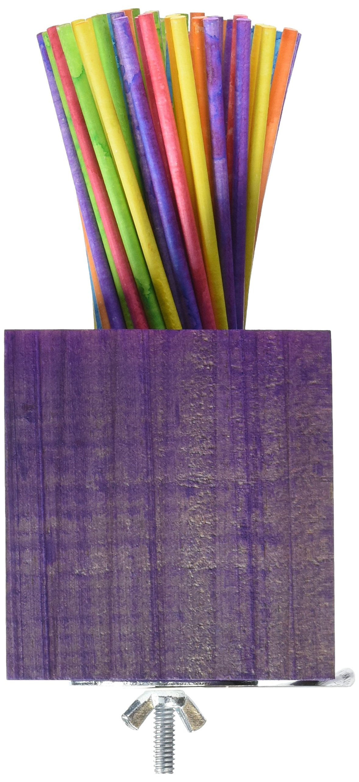 Super Bird Creations SB438 Paper Party Bird Toy with Colorful Lollipop Sticks XL