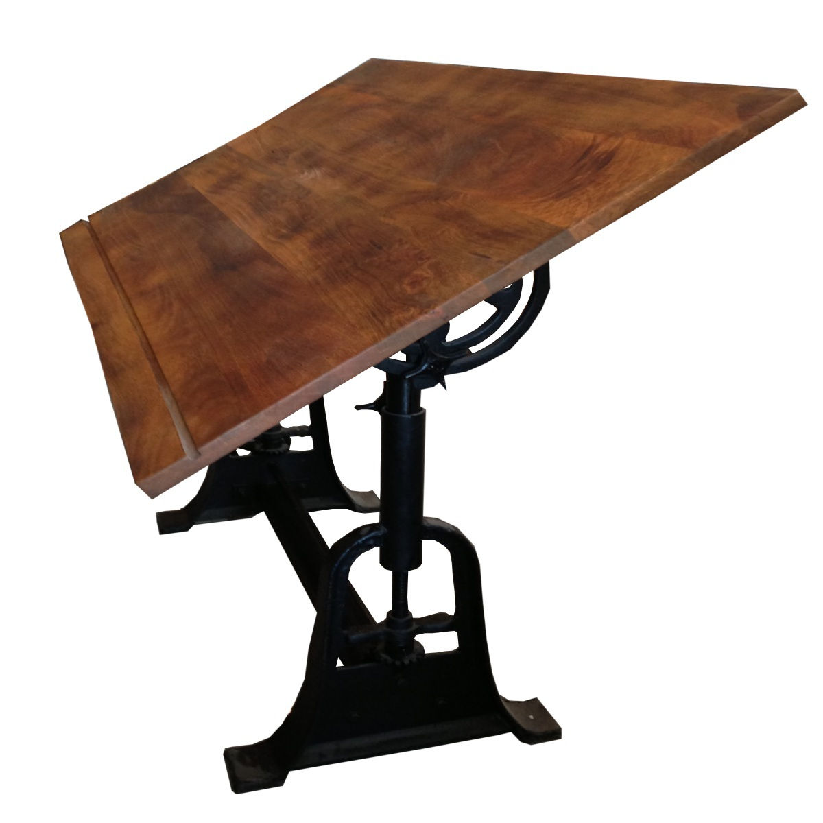 mesa arquitecto madera hierro 165x90