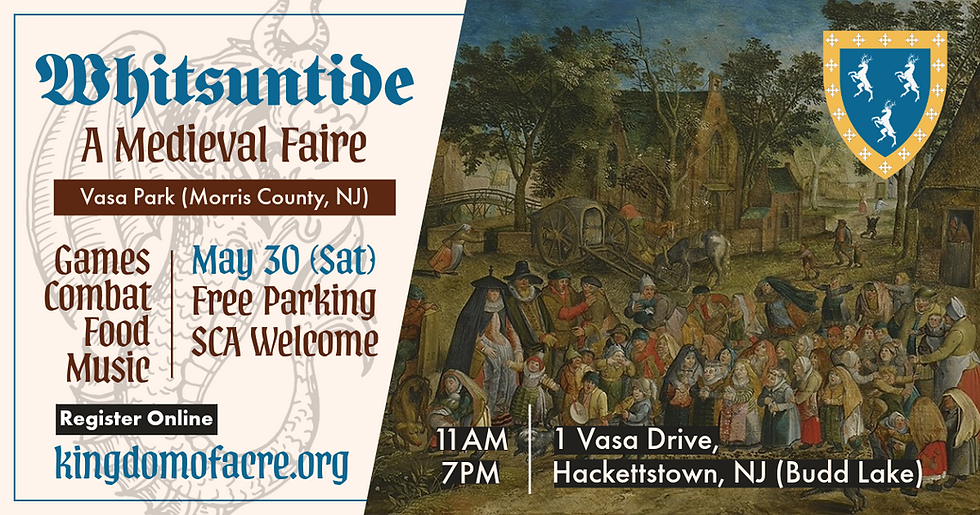Whitsuntide: A Medieval Faire