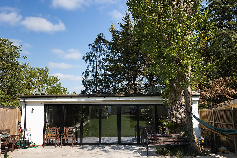 Eye-level view of a North London community centre with accessible facilities