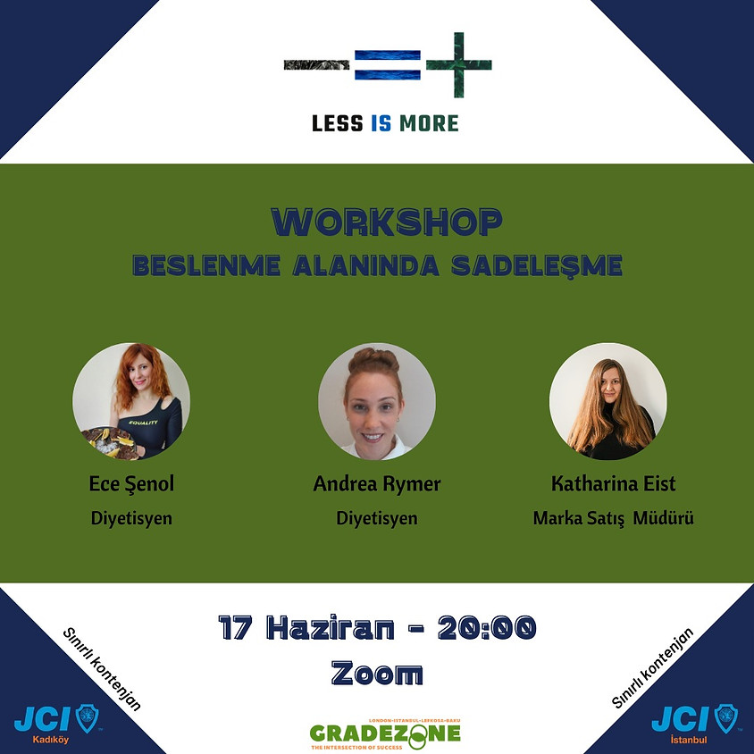 JCI İstanbul JCI Kadıköy | Less is more (Beslenme Alanında Sadeleşme)