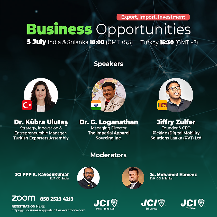 International Business Opportunities | TURKEY - INDIA -SRI LANKA