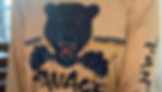 High school mascot sublimated on gold shirt
