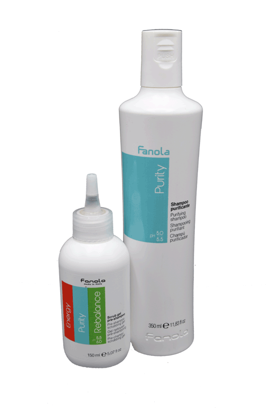 Purity Pakket - Roosbehandeling Scrub Gel + Shampoo - Fanola