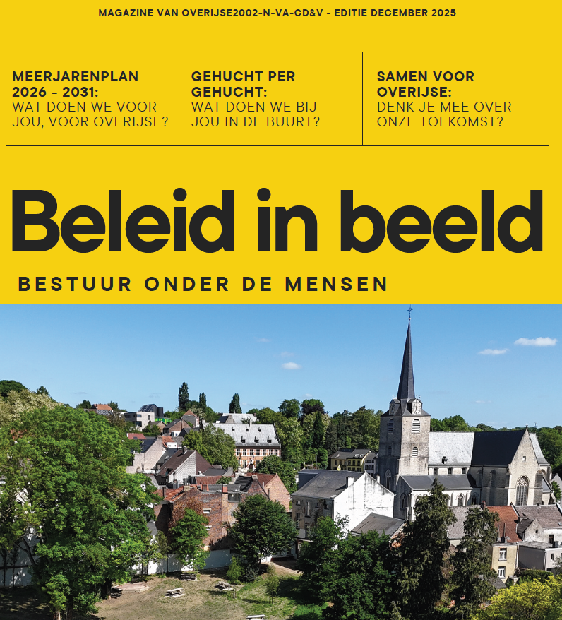 Overijse stelt ambitieus en evenwichtig Meerjarenplan 2026–2031 voor