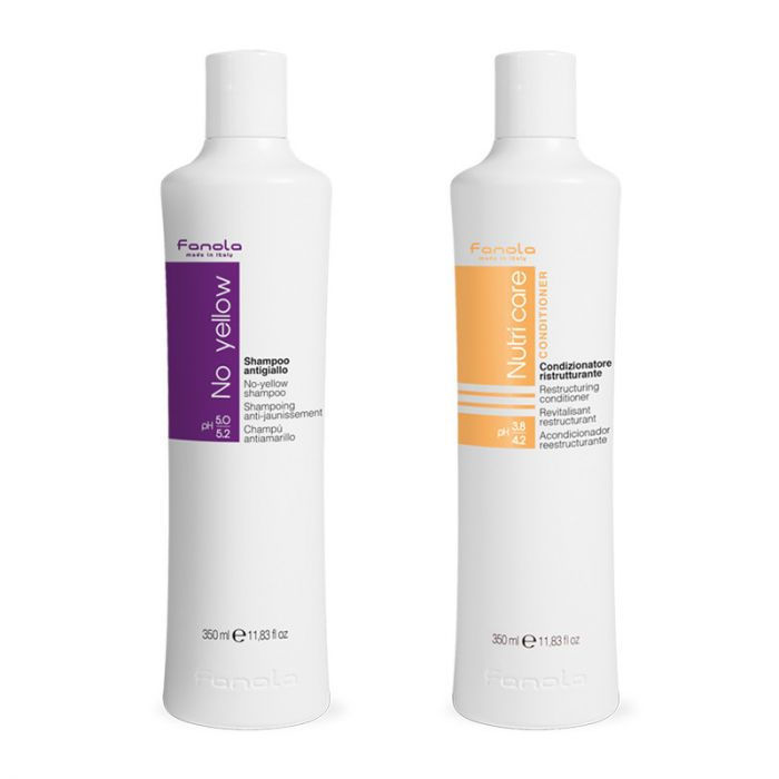 Intensieve Verzorging Pakket - No Yellow Shampoo + Nutri care Conditioner