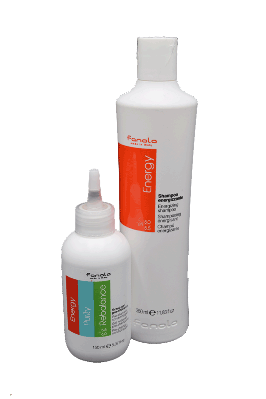 Energy Pakket - anti-Haaruitval Scrub Gel + Shampoo - Fanola