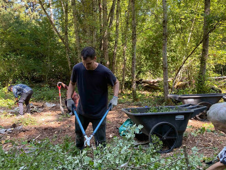 Adopt-A-Park work party at Wallace Swamp Creek Park, Jan. 6