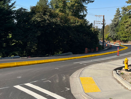 Striping and landscaping to finish Juanita Drive Safety improvements