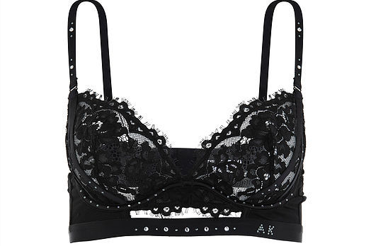 Thumbnail: ANGELIQUE BLACK LINGERIE SET WITH SWAROVSKI™ CRYSTALS 