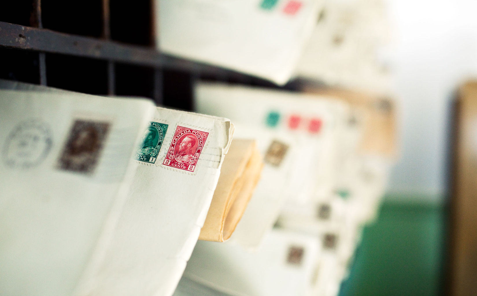 stamps-on-envelopes