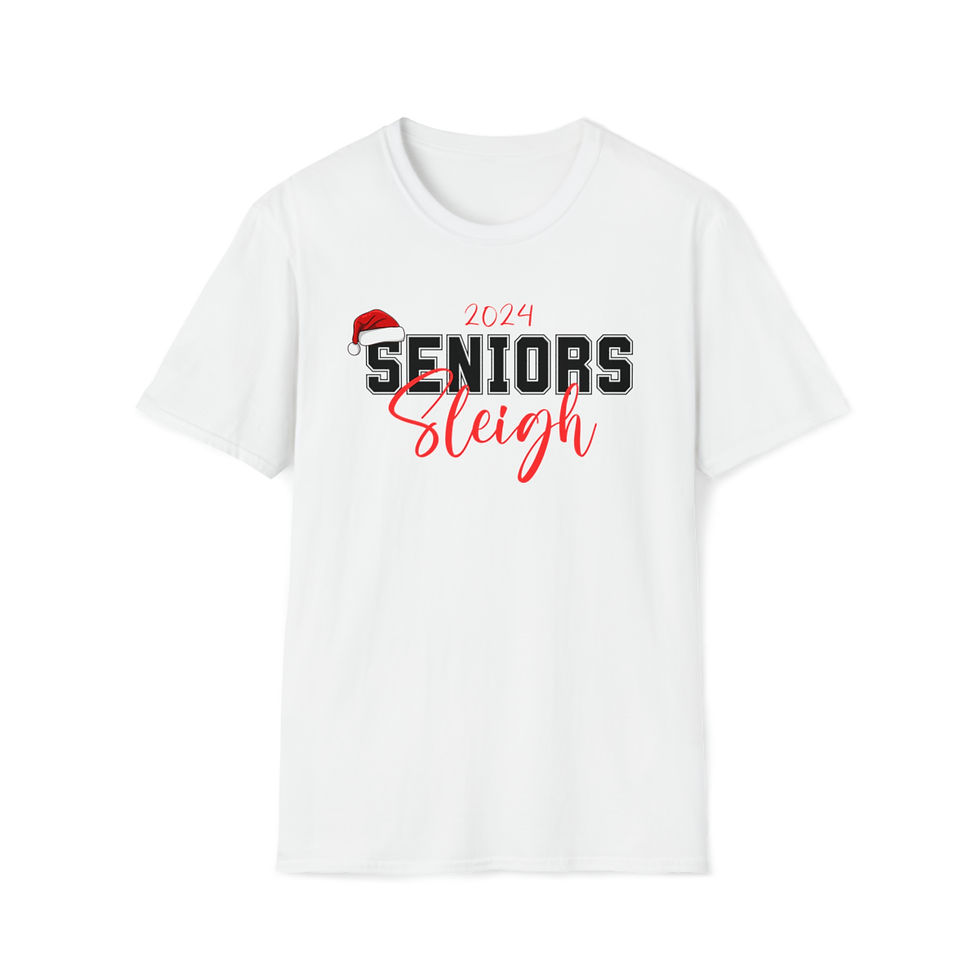 Thumbnail: Seniors Sleigh Class of Christmas Unisex Softstyle T-Shirt