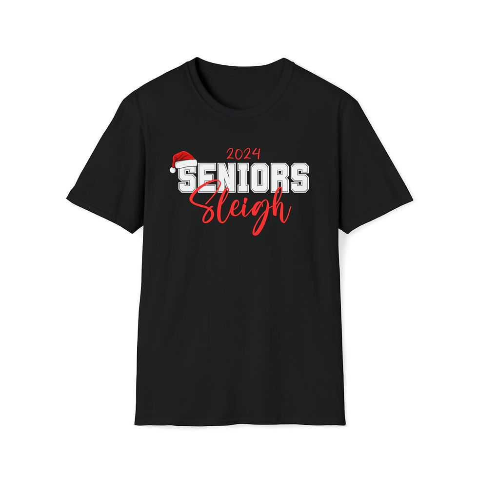 Thumbnail: Seniors Sleigh Class of Christmas Unisex Softstyle T-Shirt