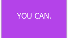 You Can