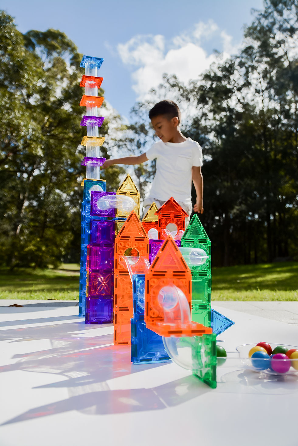 Thumbnail: Magbrix® 98PCS BALL RUN SET CLASSIC COLOUR