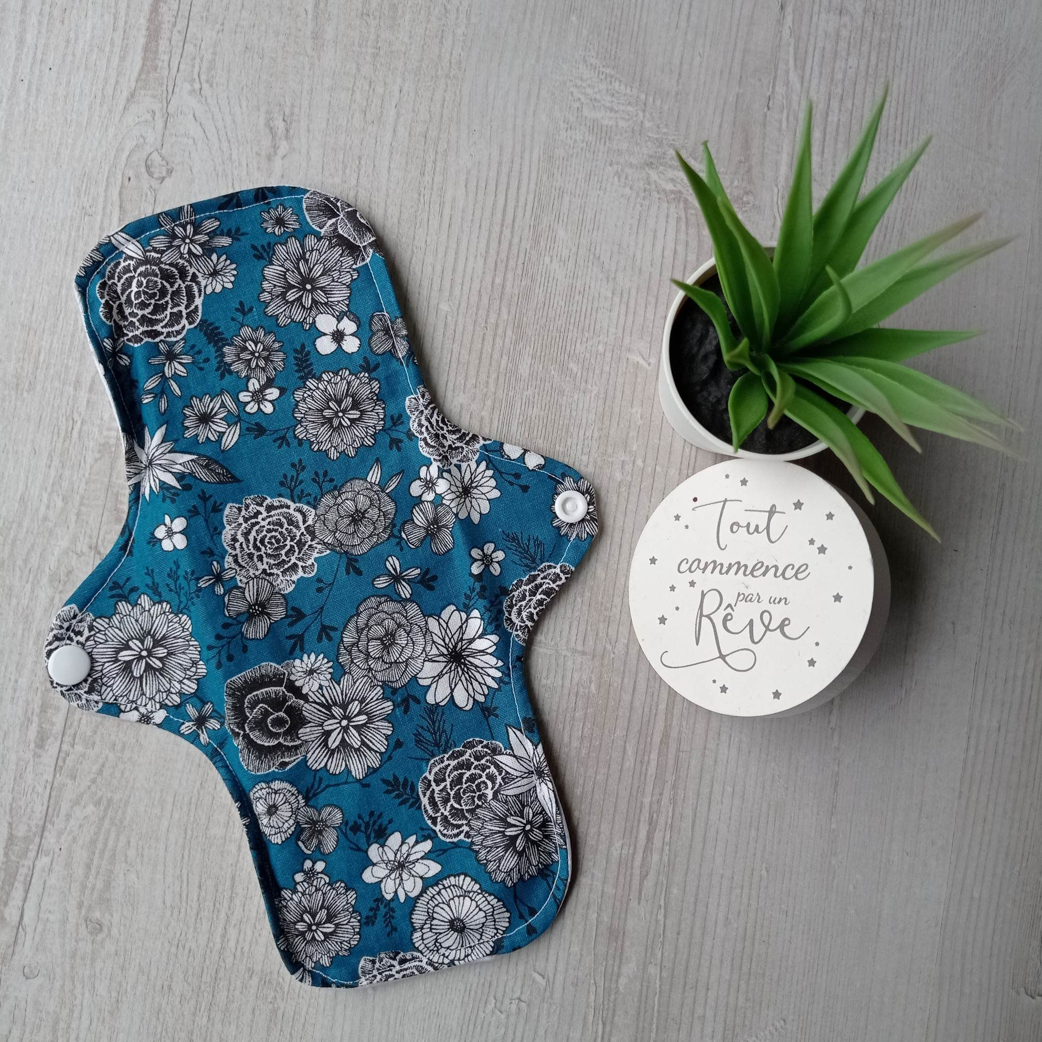 Serviette Hygiénique Lavable nuit en coton