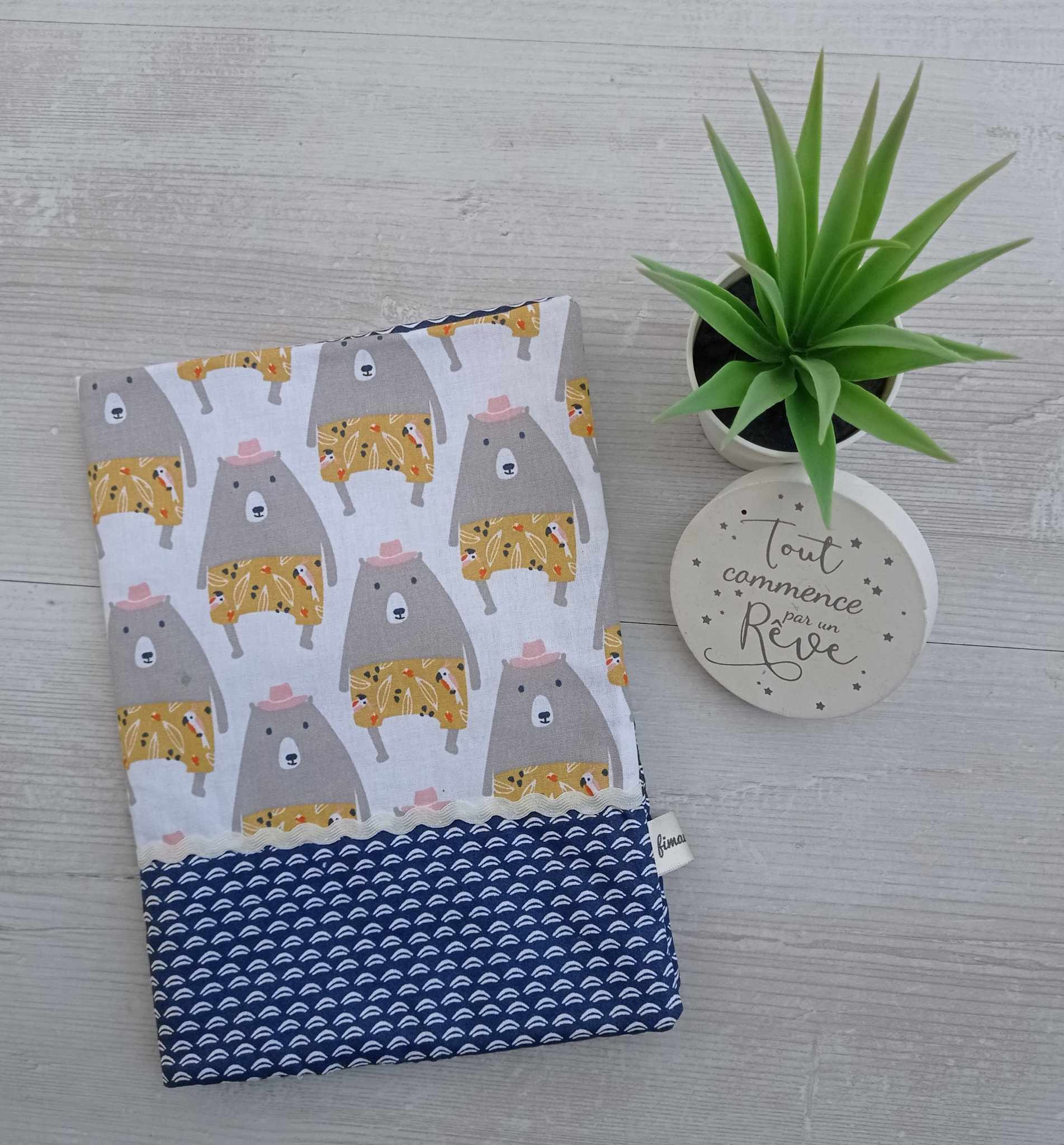 protège carnet de santé fait main