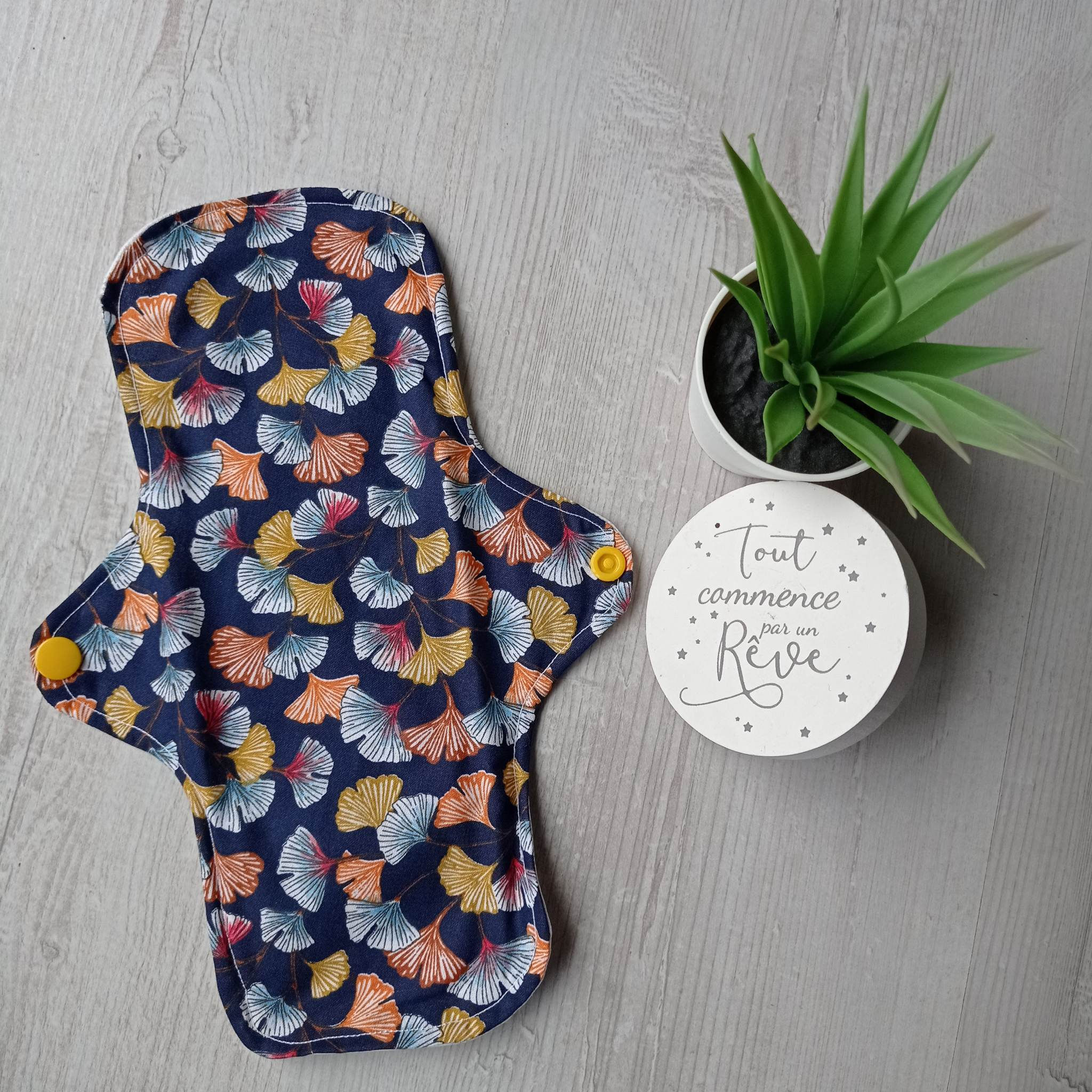 Serviette Hygiénique Lavable nuit en coton