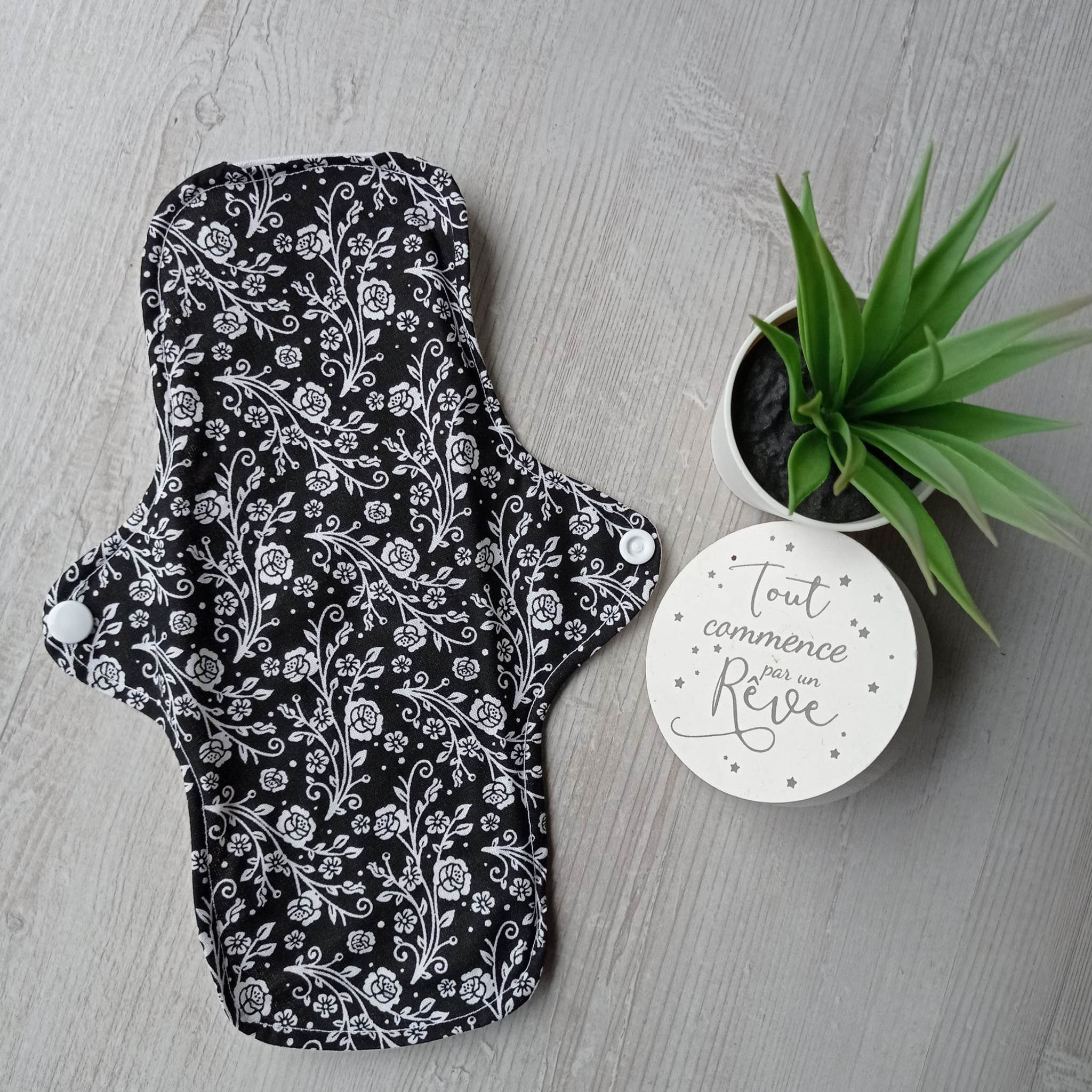 Serviette Hygiénique Lavable nuit en coton