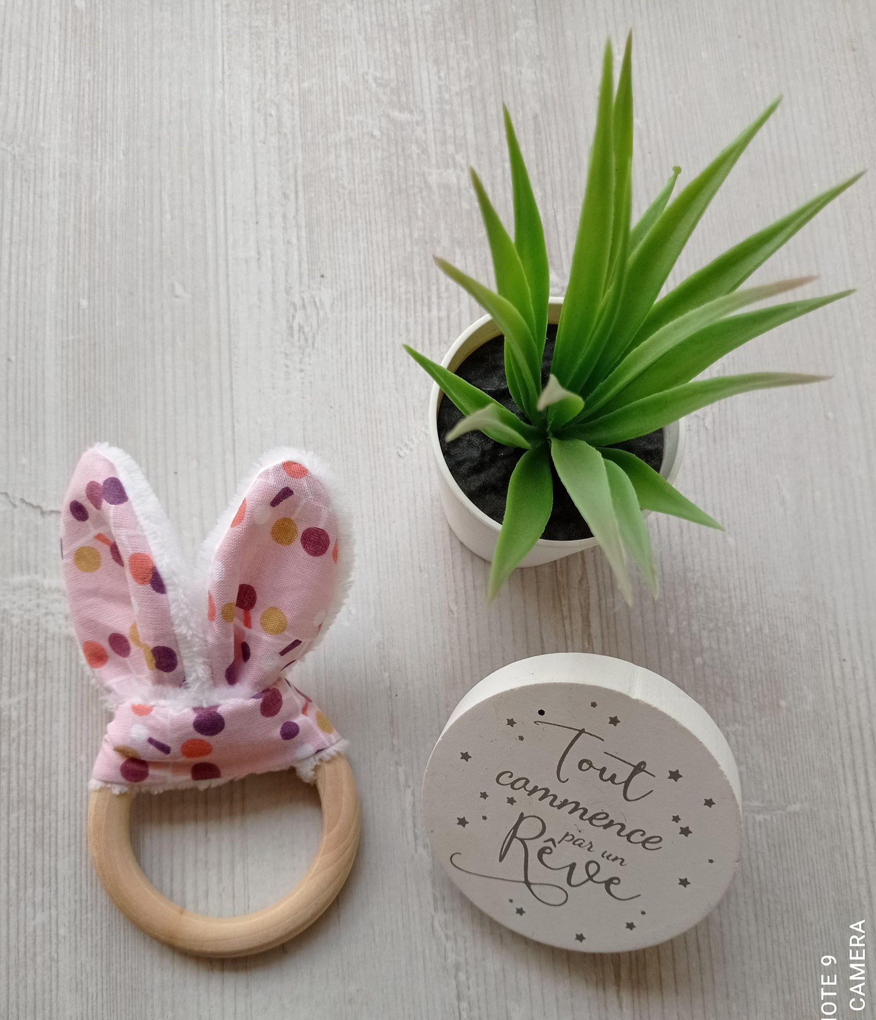 anneau de dentition fait main