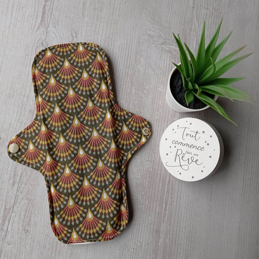 Serviette Hygiénique Lavable nuit en coton