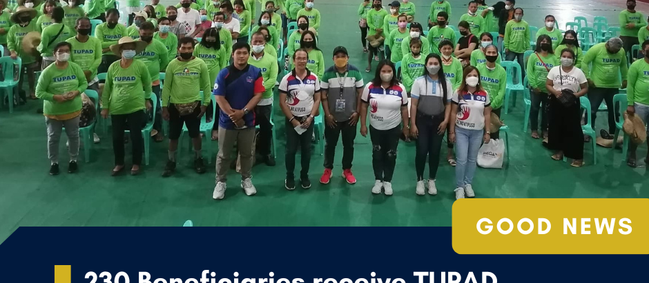 230 Beneficiaries receive TUPAD salaries in Malvar, Batangas