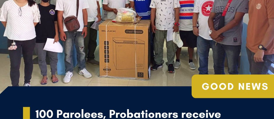 100 PAROLEES, PROBATIONERS RECEIVE DOLE LIVELIHOOD PACKAGES