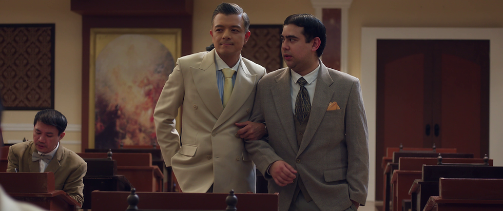 Quezon and Tomas Oppus